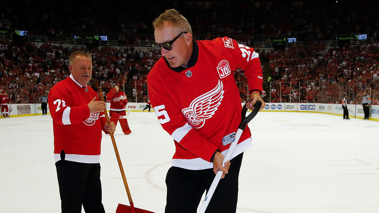 Darren McCarty on the ice