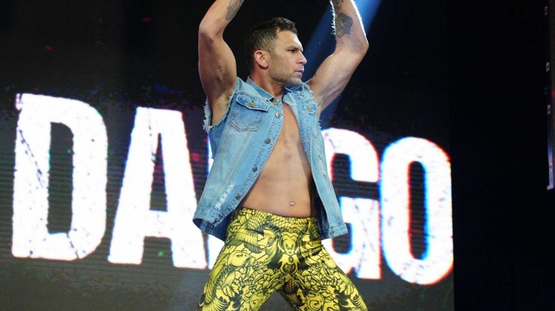 Dirty Dango dances for the crowd a bit