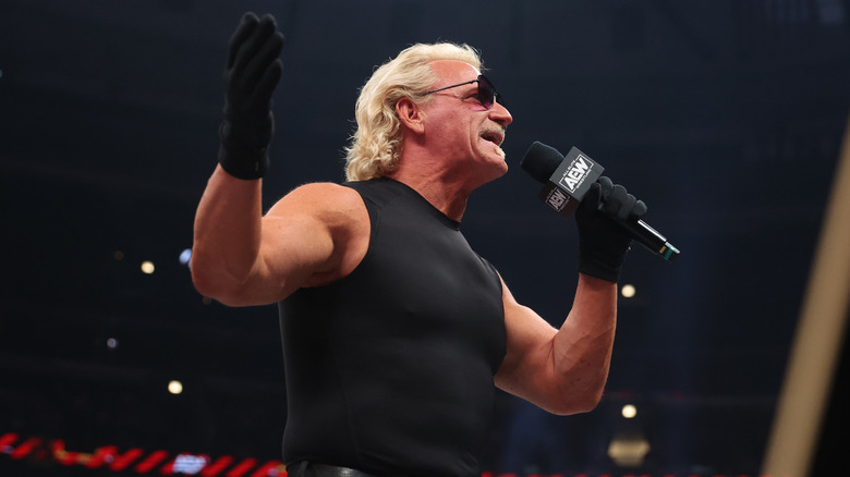 Jeff Jarrett cutting a promo