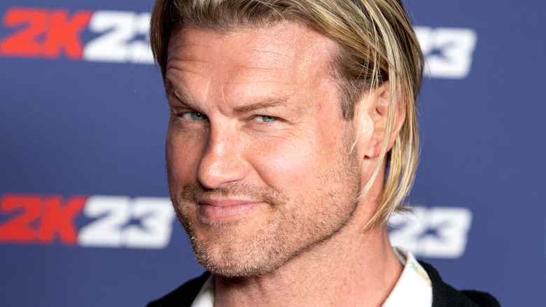 Dolph Ziggler at a "WWE 2K23" event 
