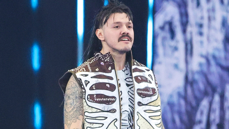 Dominik Mysterio walking to the ring
