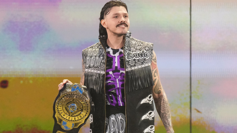 Dominik Mysterio making his way to the ring. "Monday Night RAW," 2025.