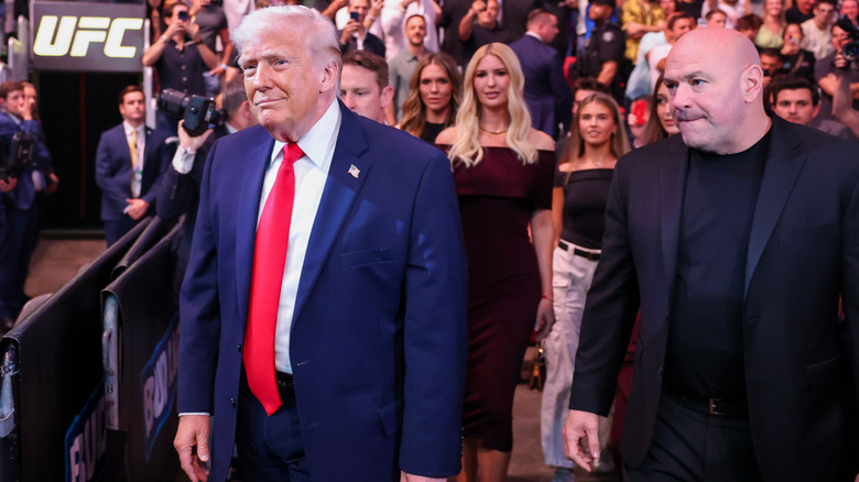 Donald Trump and Dana White at UFC 327