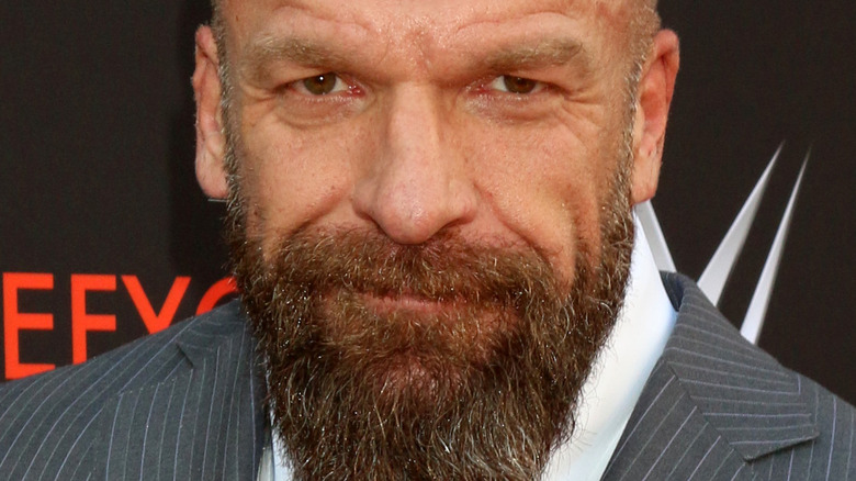 Triple H smiling 