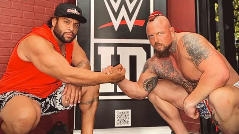 Douglas Malo, pictured right, with Thamiko Fatu