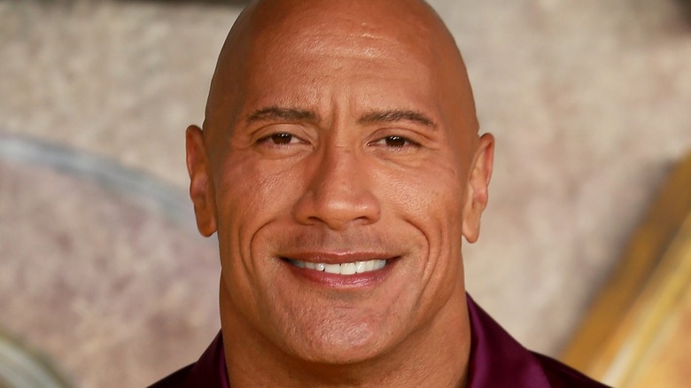 The Rock smiling