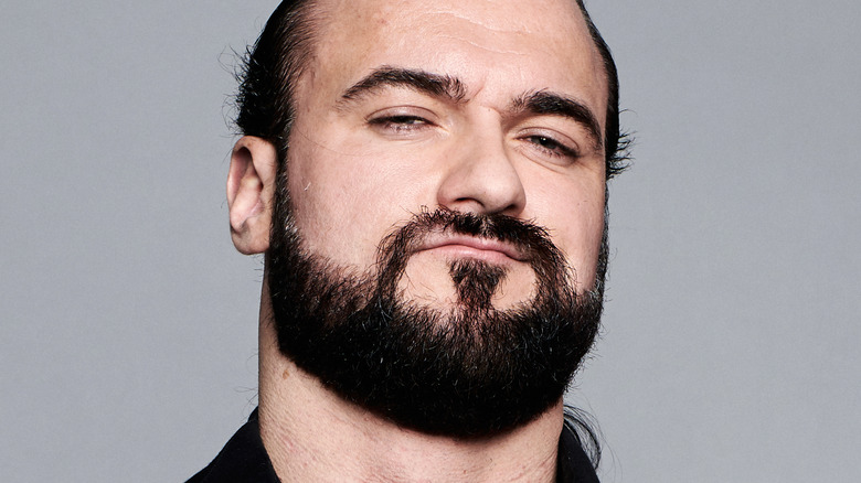 Drew McIntyre smirking