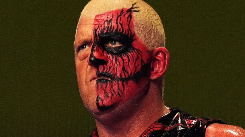 Dustin Rhodes in red face paint