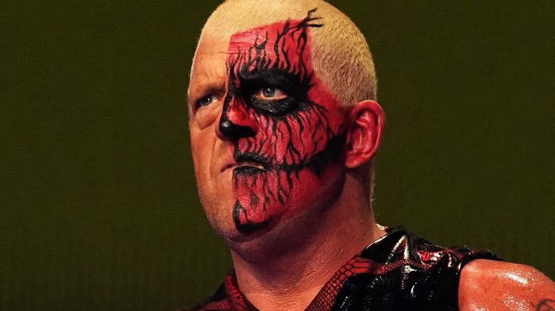 Dustin Rhodes making his entrance