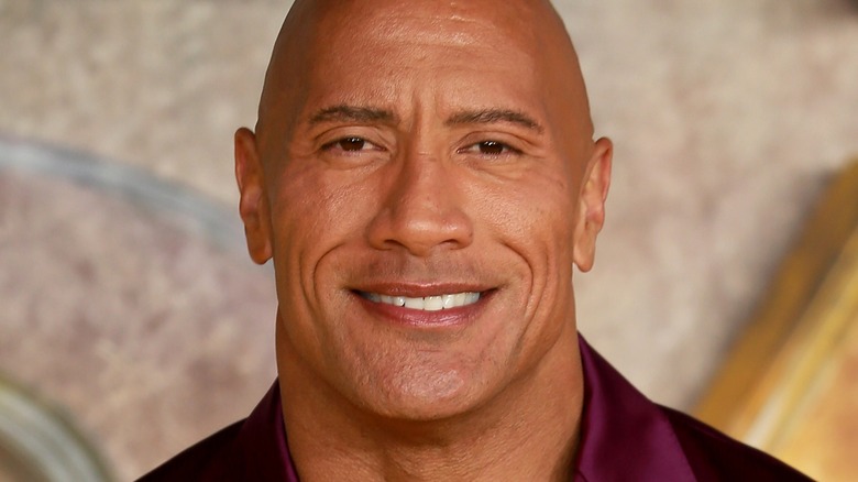 The Rock smiling