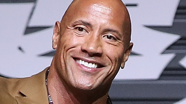 Dwayne "The Rock" Johnson toasts