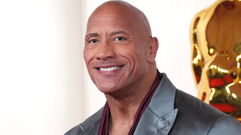 Dwayne Johnson smiling