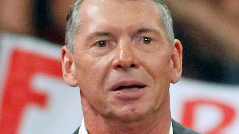 Vince McMahon staring