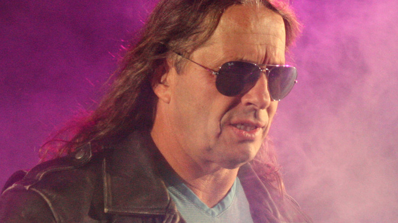 Bret Hart during his entrance