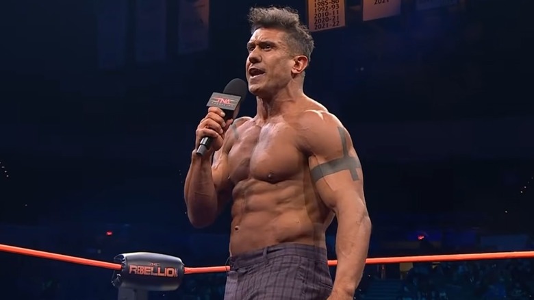 EC3 in the ring at TNA Rebellion