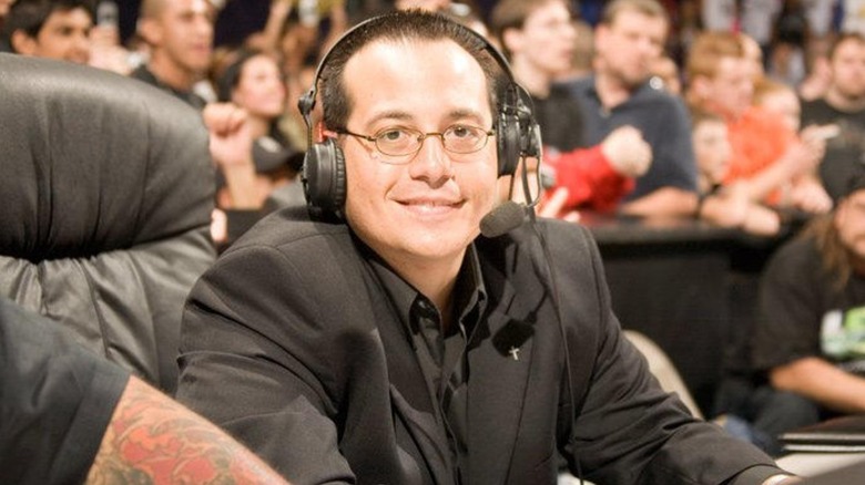 Joey Styles on the headset in commentary