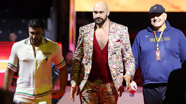 Tommy Fury, Tyson Fury, and John Fury [Left to Right]