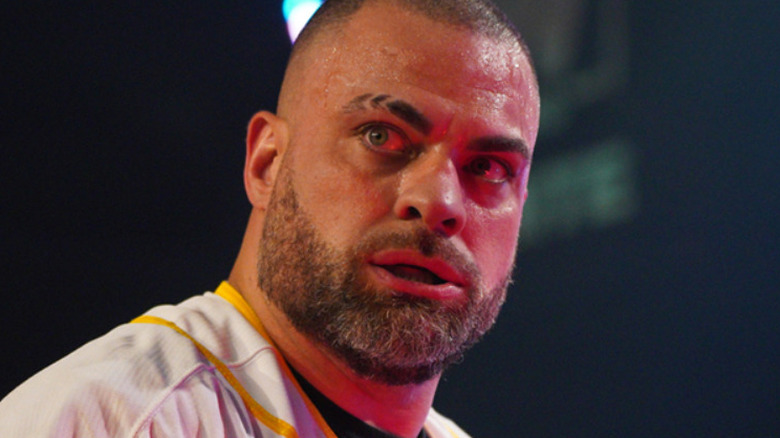 Eddie Kingston prepares for an AEW match