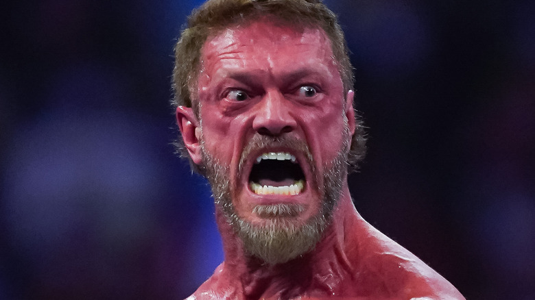Edge screaming in the ring 