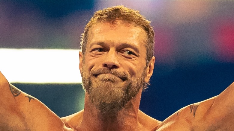 Edge After His Win At WWE Clash At The Castle