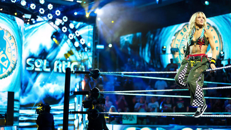Sol Ruca before the Last Woman Standing match in NXT