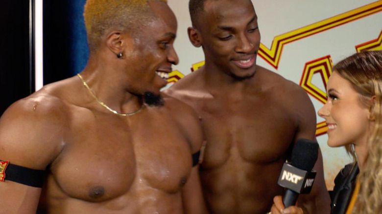 Edris Enofe and Malik Blade Backstage 
