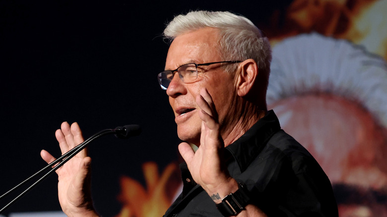 Eric Bischoff speaks onstage at The Roast of Ric Flair at Nashville Fairgrounds on July 29, 2022 in Nashville, Tennessee.