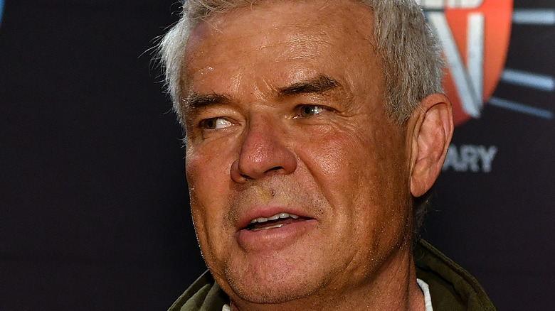 Eric Bischoff looking to his right
