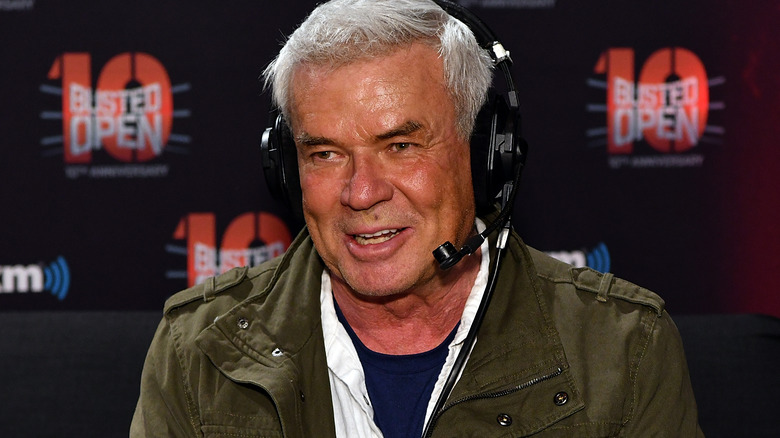 Eric Bischoff wearing a headset