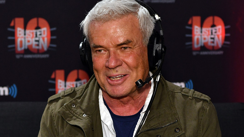 Eric Bischoff wearing a headset