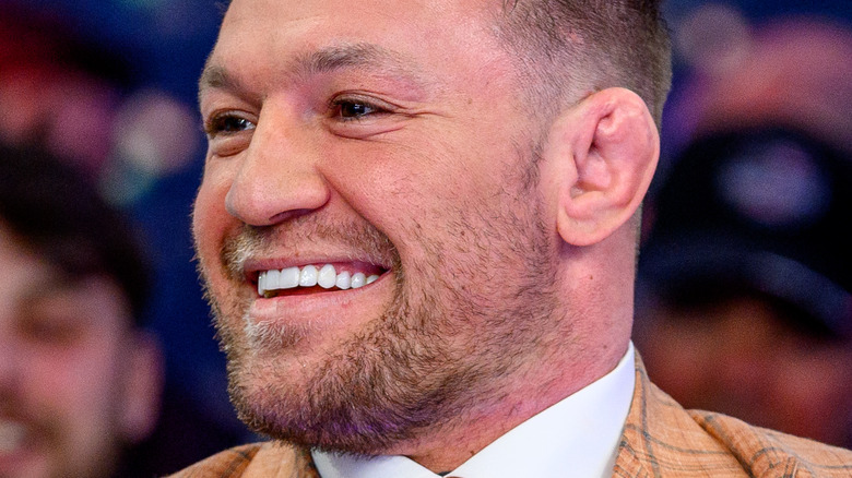 Conor McGregor smiling