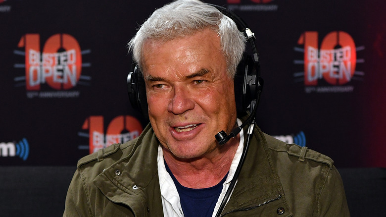 Eric Bischoff wearing a headset
