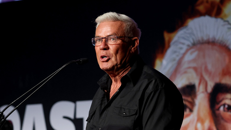 Eric Bischoff making weird faces in public