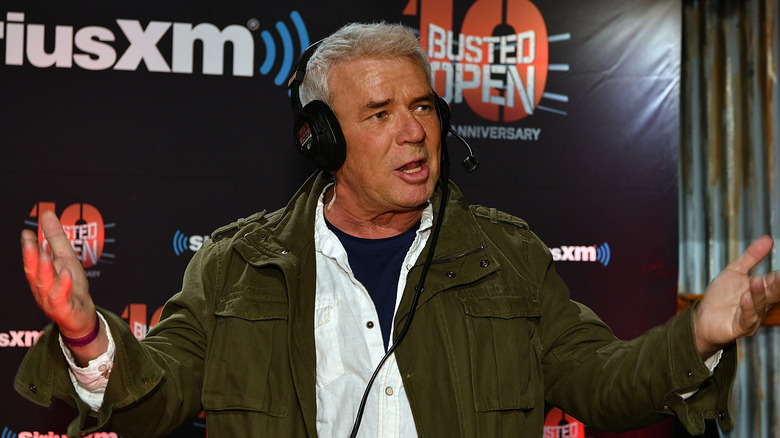 Eric Bischoff speaking at a SiriusXM event