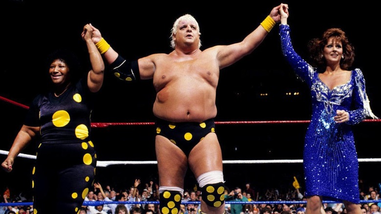 Dusty Rhodes Celebrates With Sapphire, Miss Elizabeth