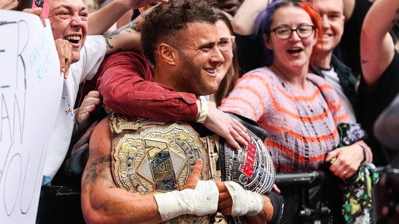 MJF Embraced By Fans At Wembley Stadium