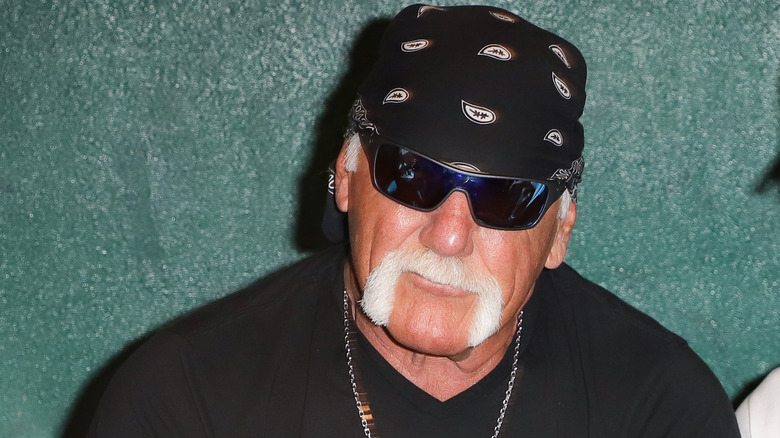 Hulk Hogan smirking