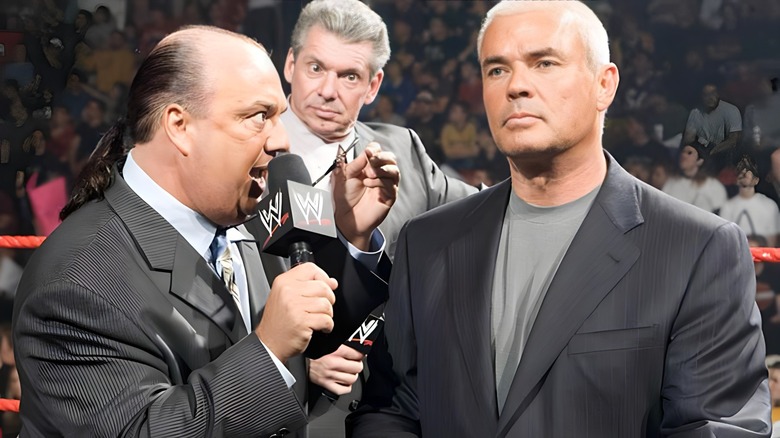 Paul Heyman speaking to Eric Bischoff