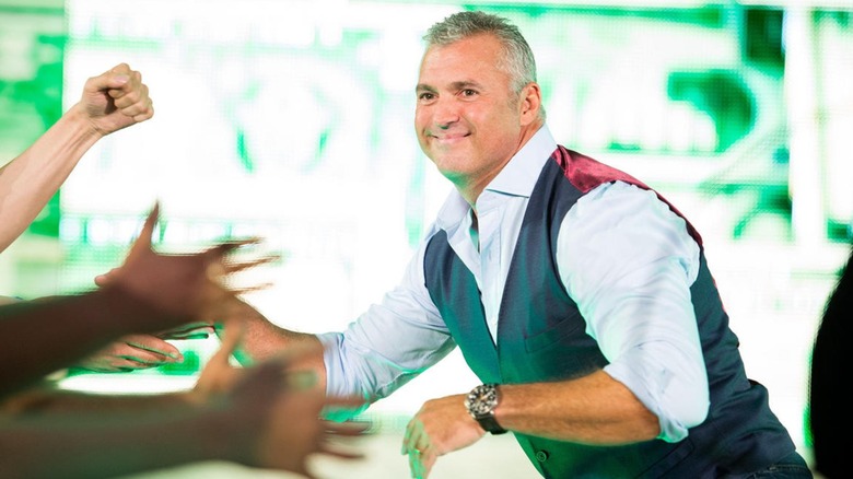 Shane McMahon greets fans on WWE TV