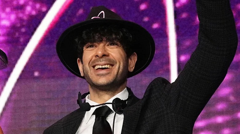 Tony Khan wears an odd hat.