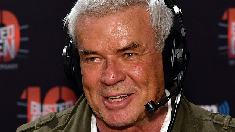 Eric Bischoff with a headset