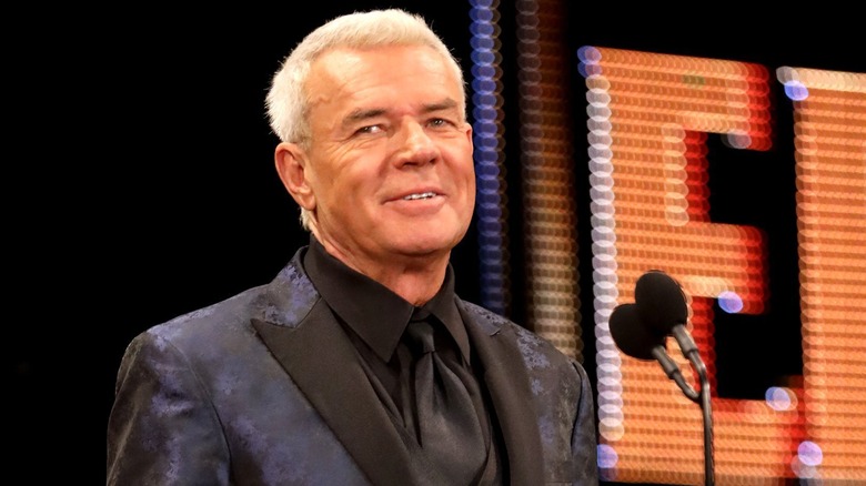Bischoff being inducted into the HoF