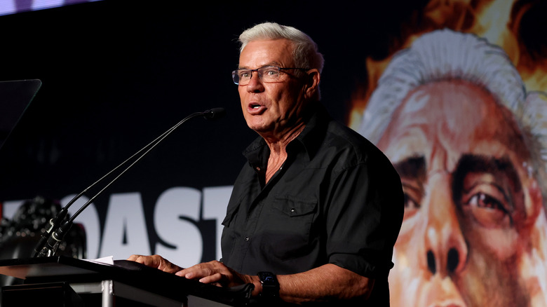 Eric Bischoff speaking at an event