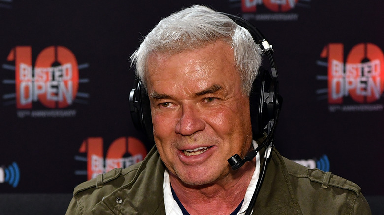 Eric Bischoff wearing a headset