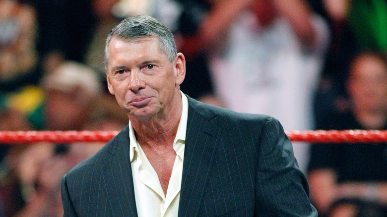 Vince McMahon in ring during an episode of 
