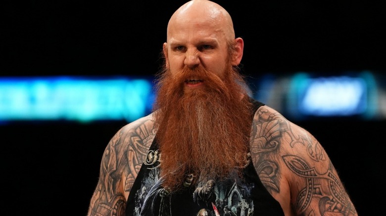 Erick Redbeard angry at his opponent