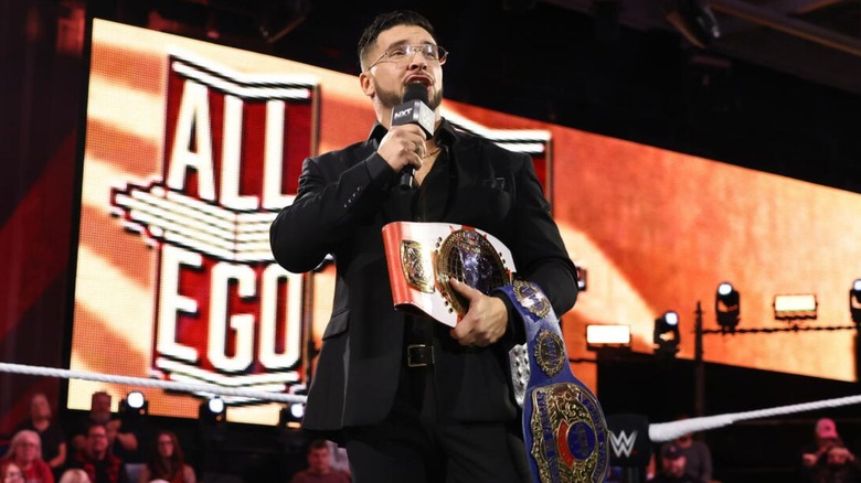 North American Champion Ethan Page cuts a promo in the 