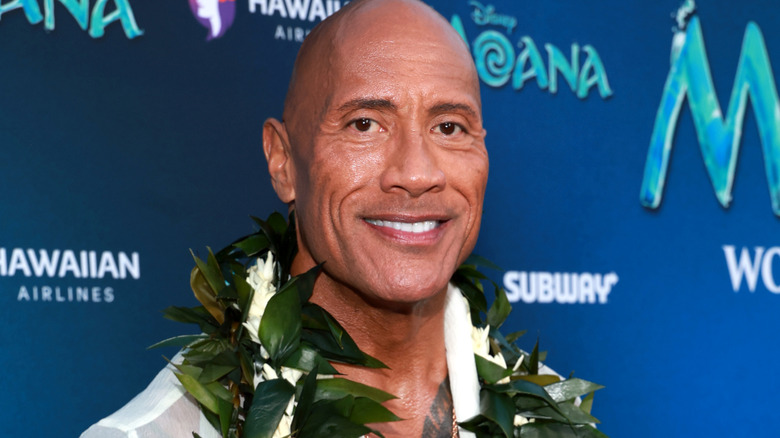 The Rock smiling