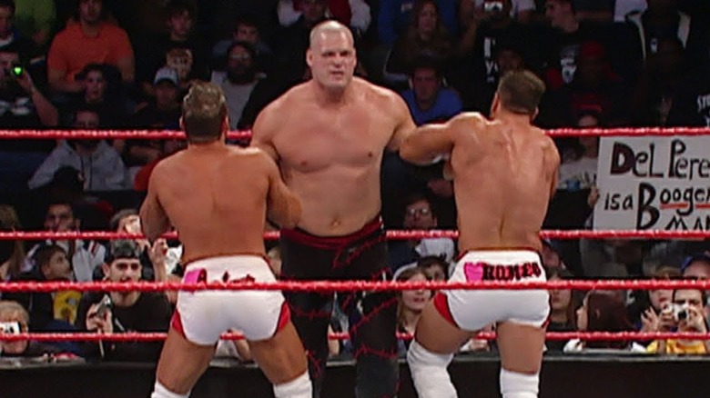 Kane Chokeslams Heart Throbs