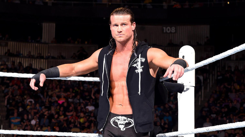 Dolph Ziggler looking at opponent